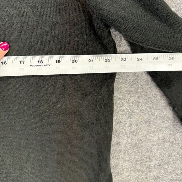 New Basic Editions Sweater Pullover Women 3X Plus Black Cowl Neck Knit Casual - Picture 5 of 7